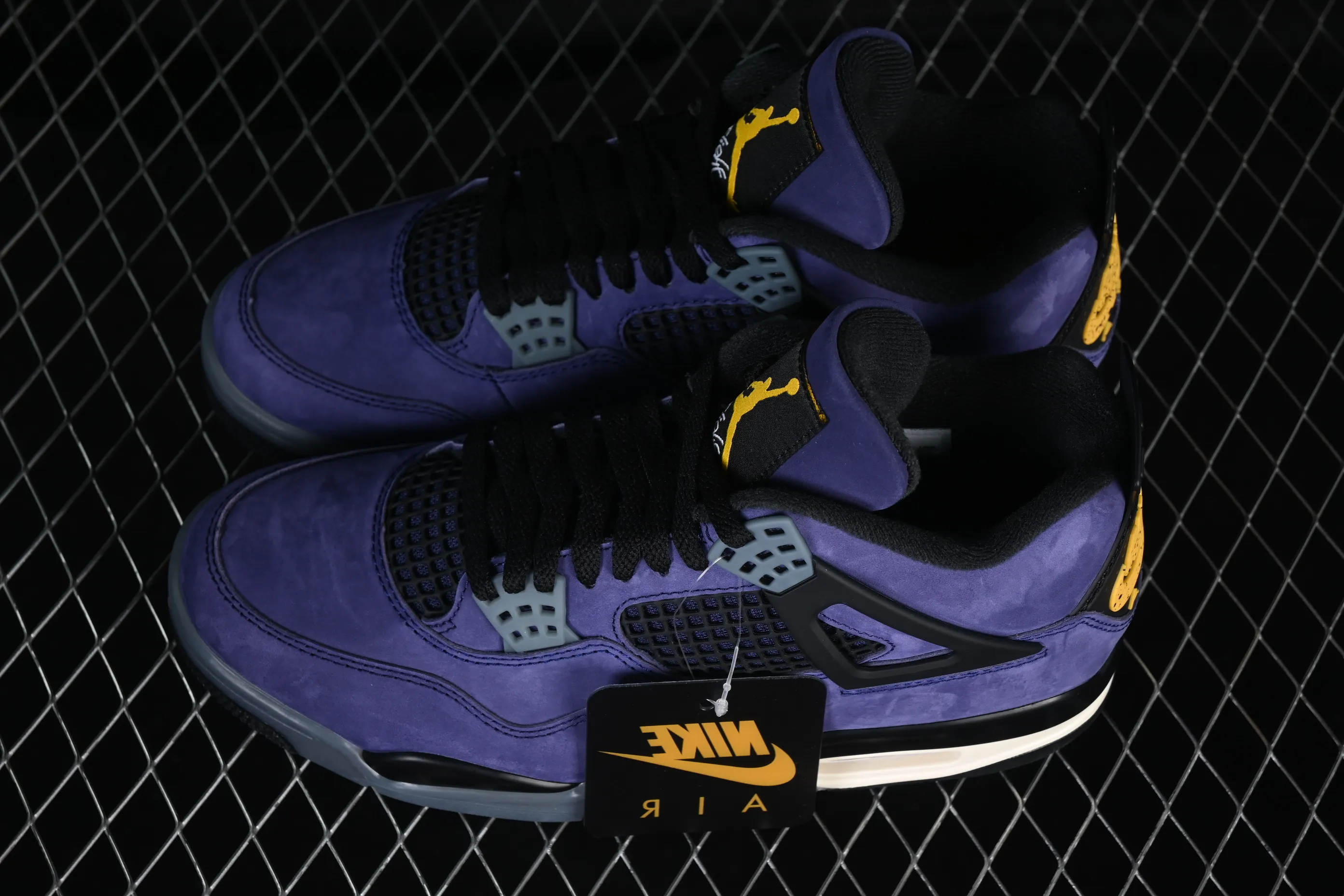 All categories Air Jordan Jordan series basketball shoes Air Jordan 4 OG version Air Jordan 4 Retro "Lakers" AJ4 Joe 4 Lakers Purple Gold FV5029-500